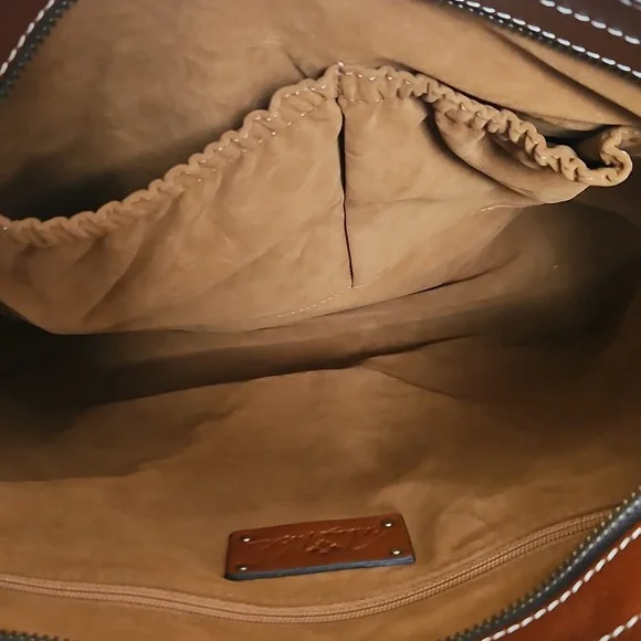 NWT Patricia Nash Brown Leather Viana Tanned Tote Bag Purse - Picture 11 of 15